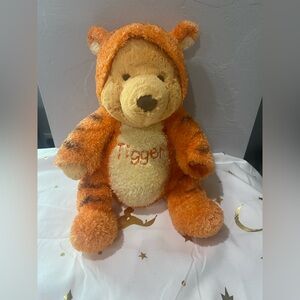 Disney Baby Winnie The Pooh in Tigger costume rattle plush